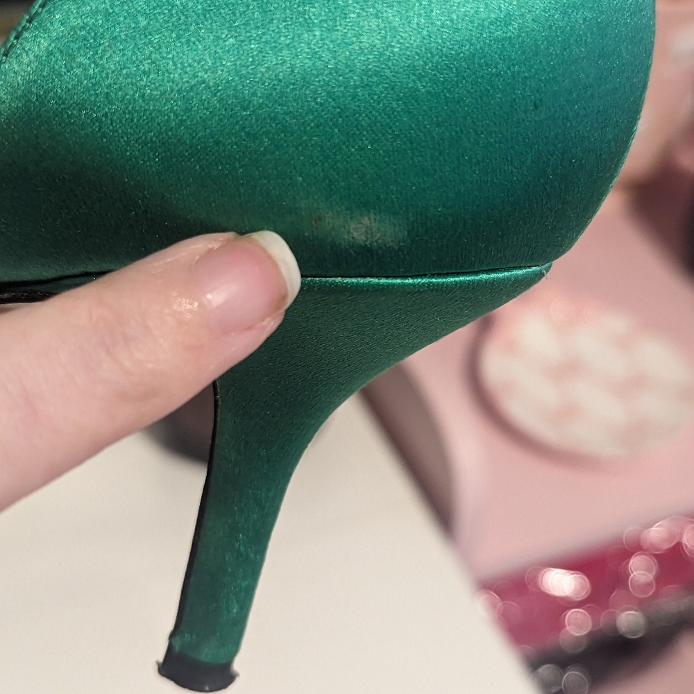 ✨Host Pick!✨Kate Spade Satin Peep Toe Stilleto Heels - Picture 10 of 14